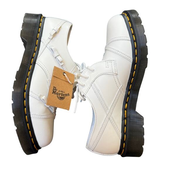 NWT Dr Martens 1461 Bow Smooth Leather Oxford Shoes Women's Size 38 7 White - Picture 4 of 7